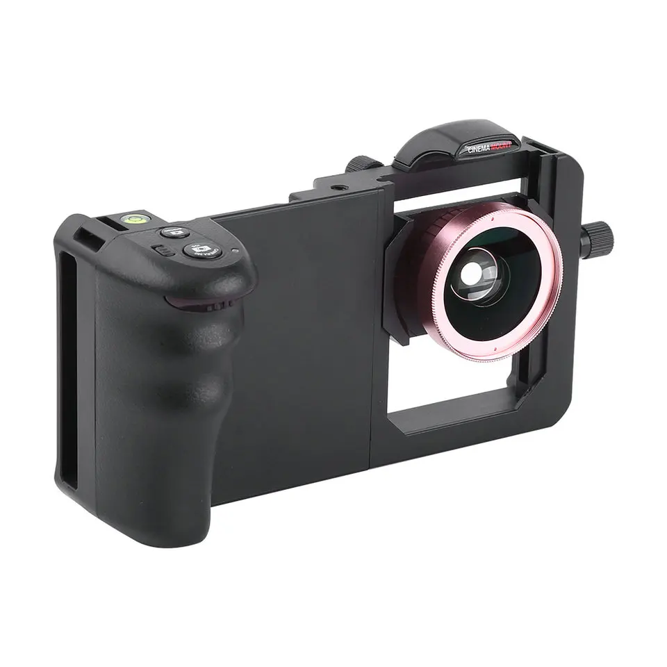 

New Mobile Phone Cage Stabilizer Aluminium Alloy Protector Cover for iPhone Samsung Android Smartphone Mount with Shoulder Strap