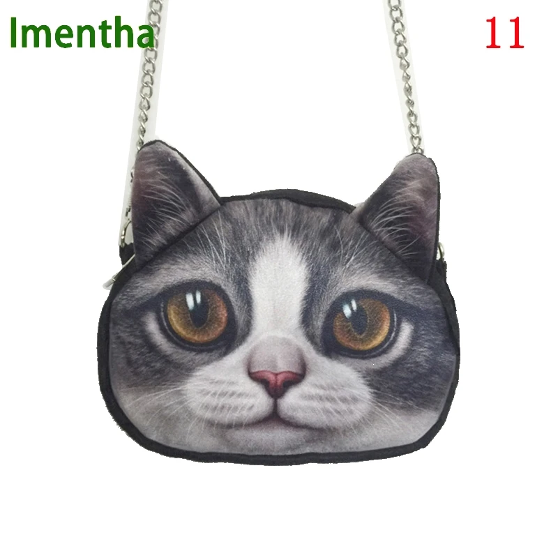 

3D Animal Printing women Shoulder Bags cute cat crossbody bags for women purses and handbags small chain women messenger bags