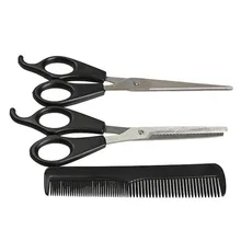 3pcs Barber Hair Cutting Tool Thinning Hairdressing Shears Scissor Comb Salon Set