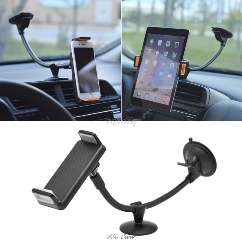 

Universal 4"-10" Inch Tablet Pc Stand for Samsung XiaoMi Stong Suction Tablet Car Holder for Ipad Lengthened Hose Bracket