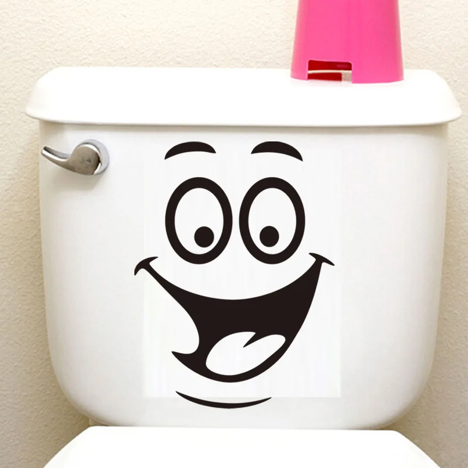 Big Smile Furniture Decoration Wall Decal Fridge Sticker Bathroom Home DIY