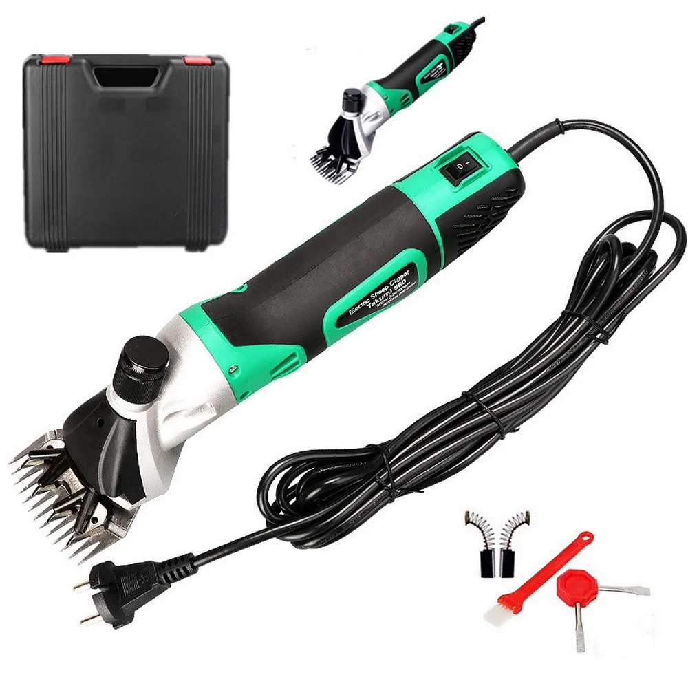

850W 220V 2400r/min Electric Sheep Shearing Clipper Scissors Shears Cutter AU/US Plug Goat Horse Clipper Machines 6 Gears Speed