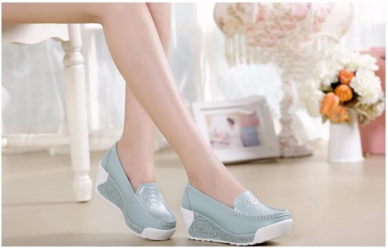 Print women flats shoes