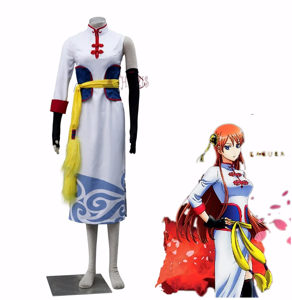 

Athemis Anime Outfits Gintama Chizuru Kagura Cospaly Costume cheongsam outfit