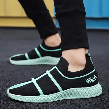 

2019 Trendy Sneakers Men Slip Chunky Shoes Men'S Casual Shoes Mesh Breathable Walking Footwear Zapatillas Hombre Sport Trainers