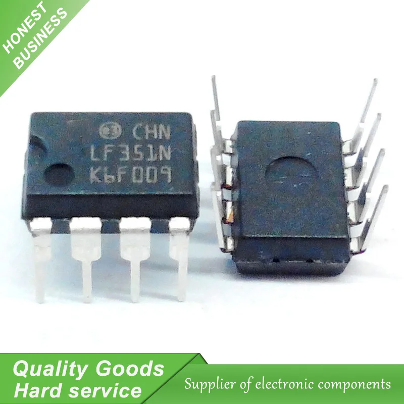 10PCS LF351N LF351 DIP 8 Instrumentation Operational Amplifier Buffer Amplifier New Originalin