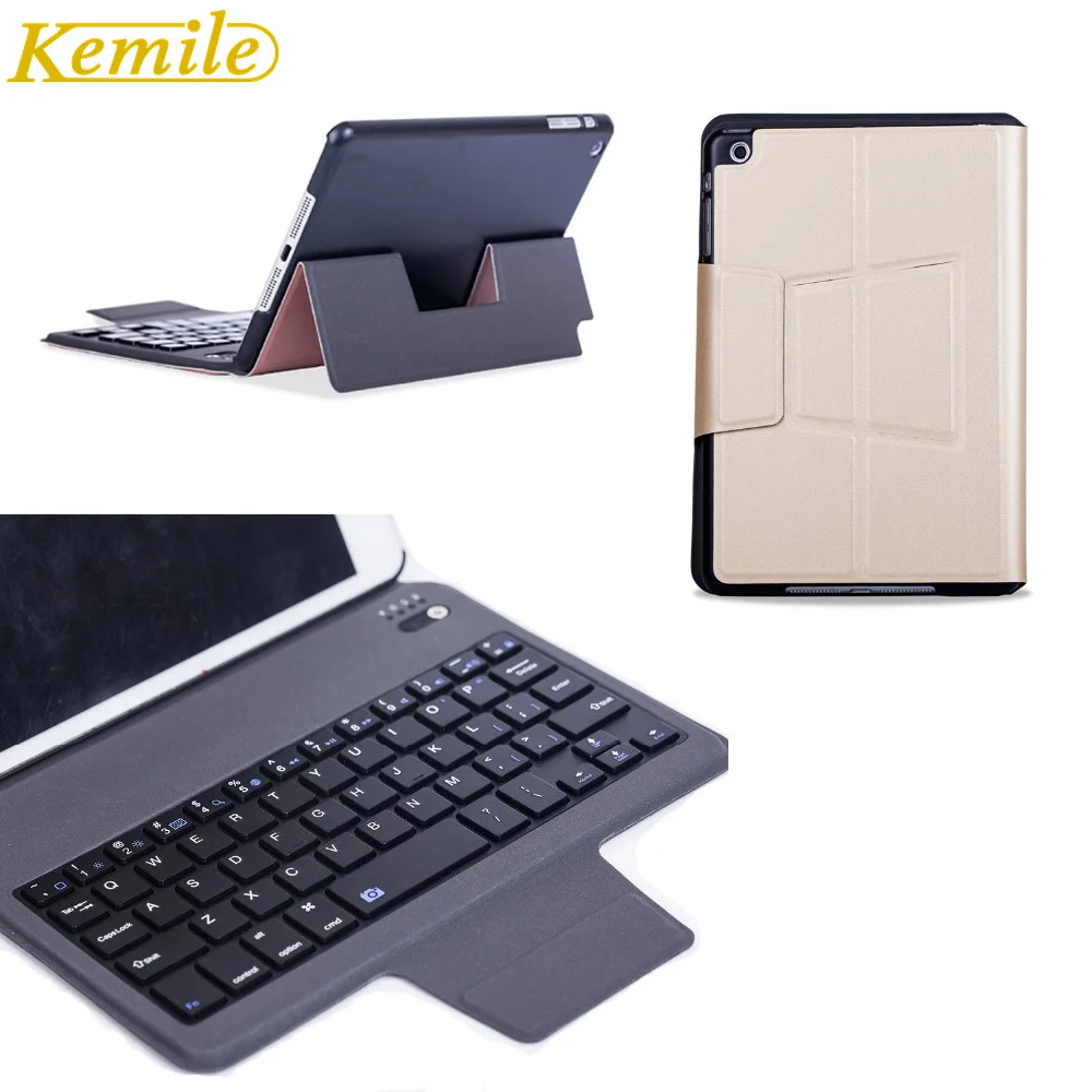 Чехол kemile для mini Ultra Slim Bluetooth клавиатура с магнитным держателем кожаный чехол