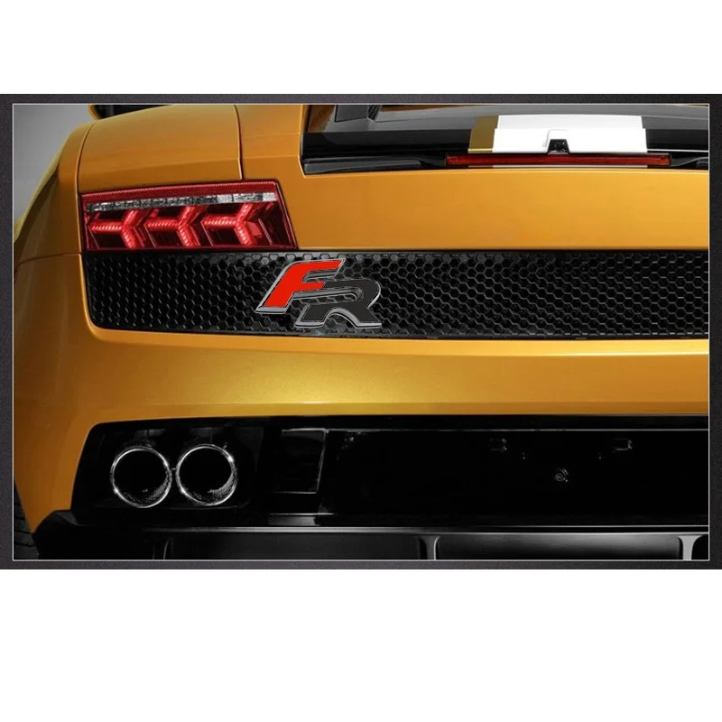 3D металлические FR автомобильные наклейки, эмблема на задний багажник, значок, наклейки для Seat Leon Ateca Arona Ibiza Altea Cupra Formula FR, логотип для стайлинга автомобилей аксессуары для машины
