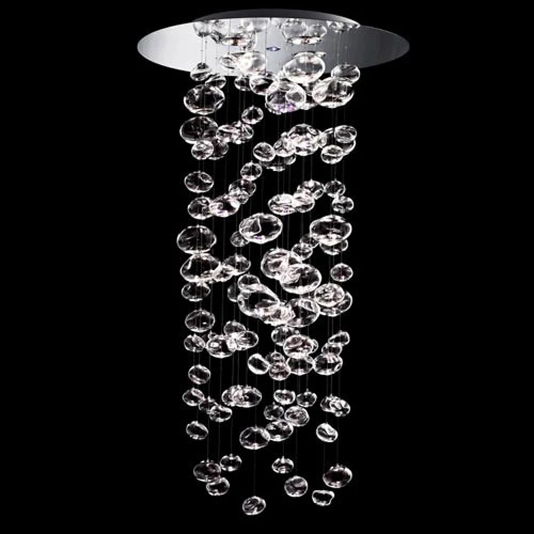 D100x H143CM Murano Due Bubble Glass Chandelier Ether 150 S by Patrick