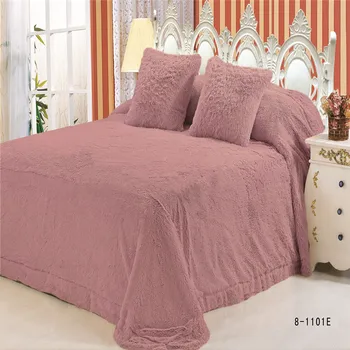 

"CLORIS"Luxurious Warm Blanket Polyester Bedding Russian Shipping Home textile Solid Color Bedspread 220*240