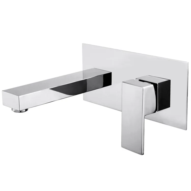 

All copper hot and cold basin mixer for concealed installation into the wall Single dual-control faucet Concealed washbasin fauc