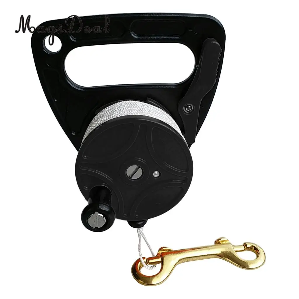 Heavy Duty Scuba Dive Reel - Underwater Diving Tech Spool Kayak Anchor & Thumb Stopper, 83m Line, Bolt Snap - Choice of Color