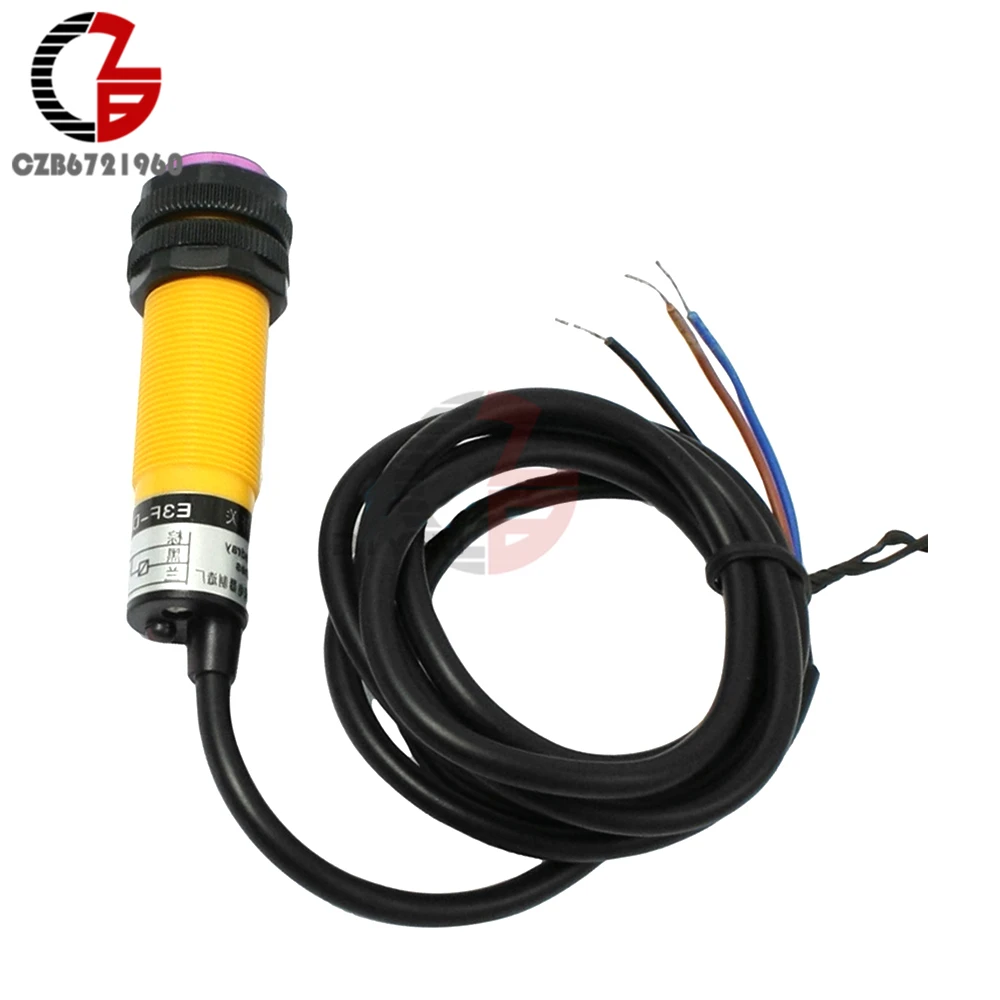 E3F DS30C4 DC 6 36V 1.2M Cable Optoelectronic Sensor Photoswitch