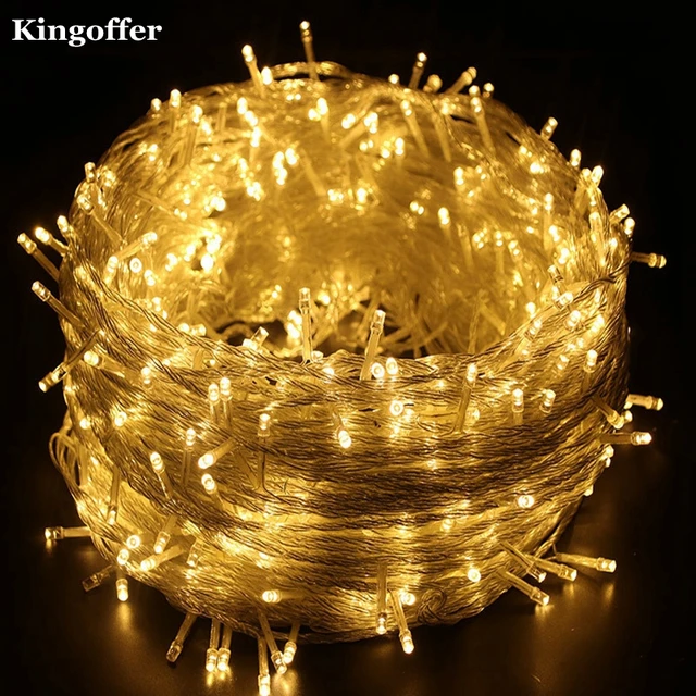 Kingoffer AC110V 220V 10M 30M 50M 100M Led String Fairy Lights 8 Modes For Wedding Xmas Party Holiday Garland Outdoor Decoration