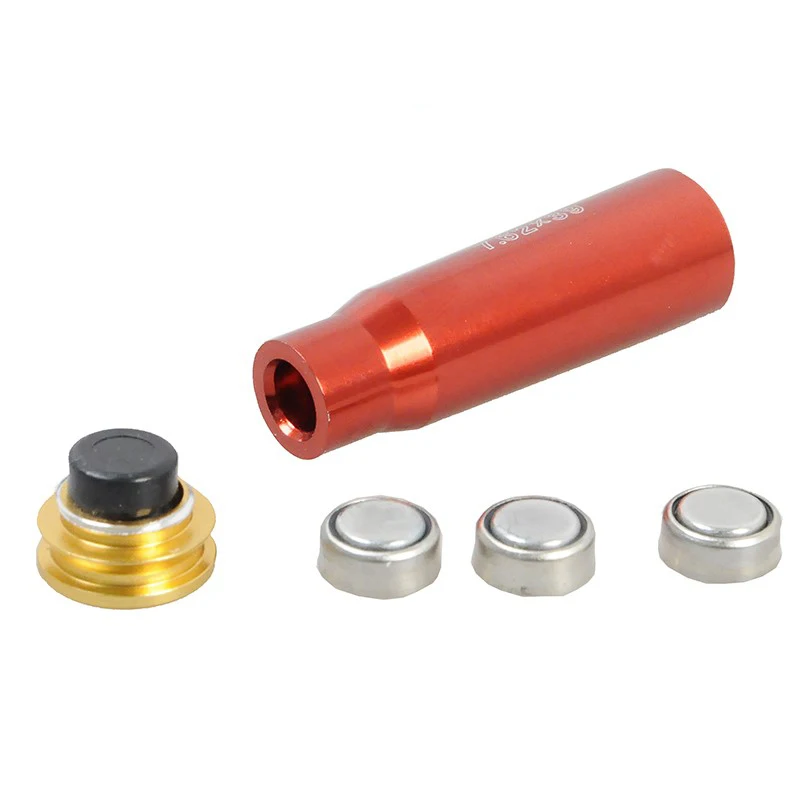 Tactical Red Dot Laser Sight Pointer Bore Sighter 12 Gauge20GA223REM308R7.6239mm7.6254R Caliber Cartridge Gun Red Laser