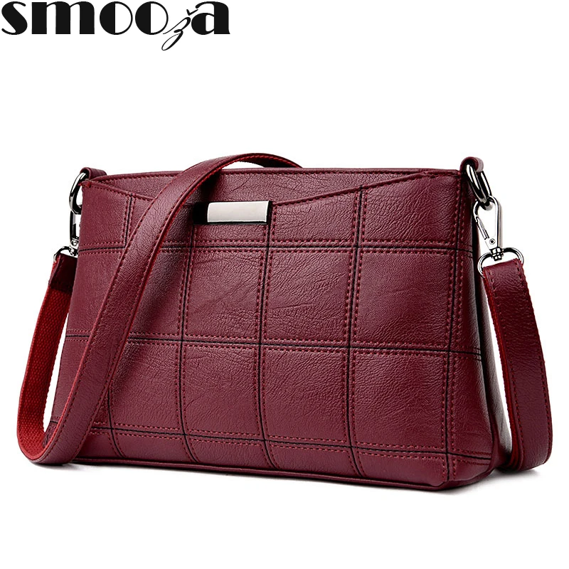 

SMOOZA 2019 New Women Handbag Leather PU Shoulder Bags Sac a Main lady messenger Bags Women Tote Bag Ladies High Quality bags