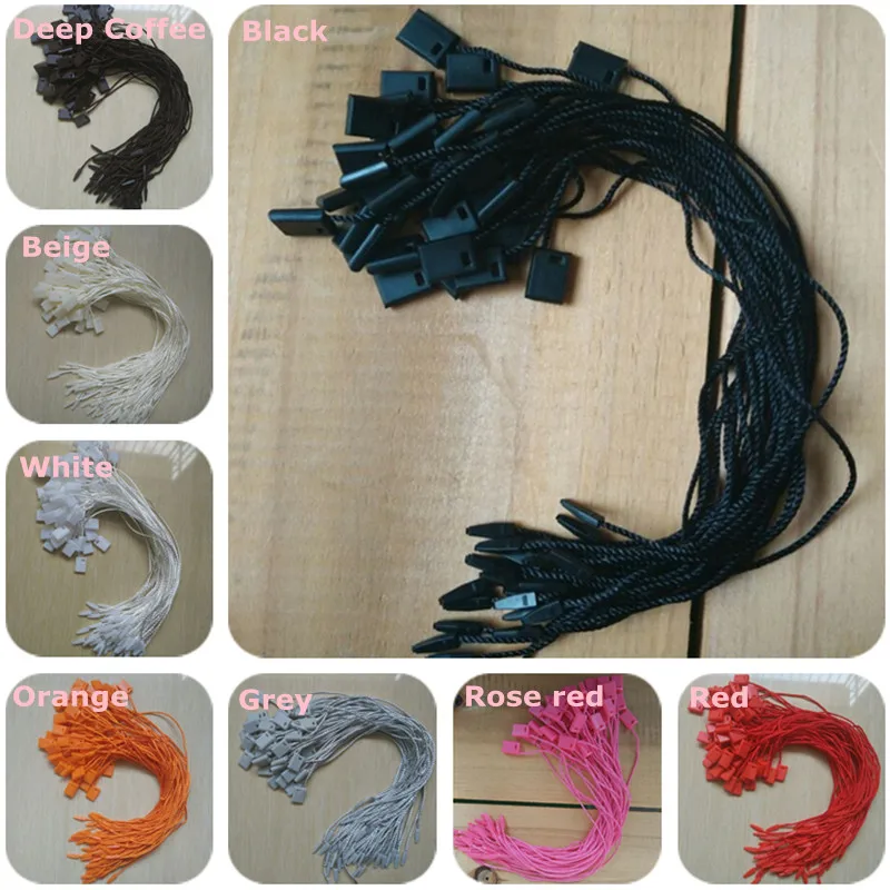 1000pcs/lot , 18cm Polyester Tag Cords For Clothing Nylon Ropes Hang