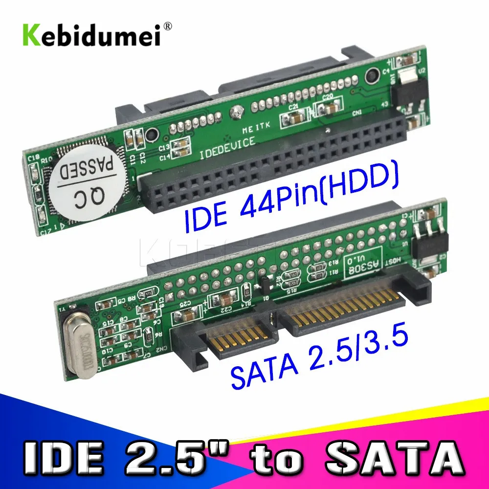 Адаптер kebidumei 2 5 &quotIDE Female HDD SSD в 7 + 15P SATA конвертер 1 5gbs последовательный адаптер ATA
