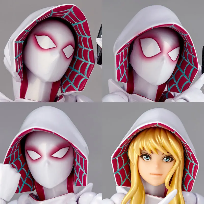 Spider-man Spider Gwen PVC Action Figure Toys Movie Lady Amazing Spiderman Spidergwen Figruas Dolls Cosplay Gift 16cm  (2)