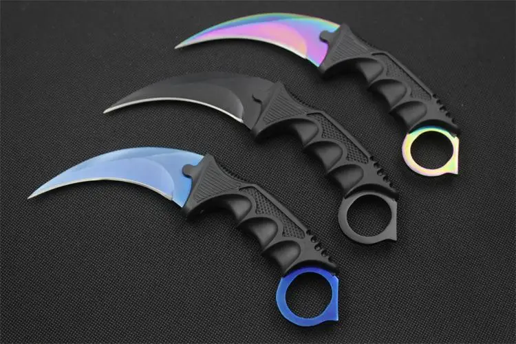 CS GO Karambit нож в стиле игры "Counter-Strike" ножи выживания нож для охоты и кемпинга ganzo складной нож Navajas