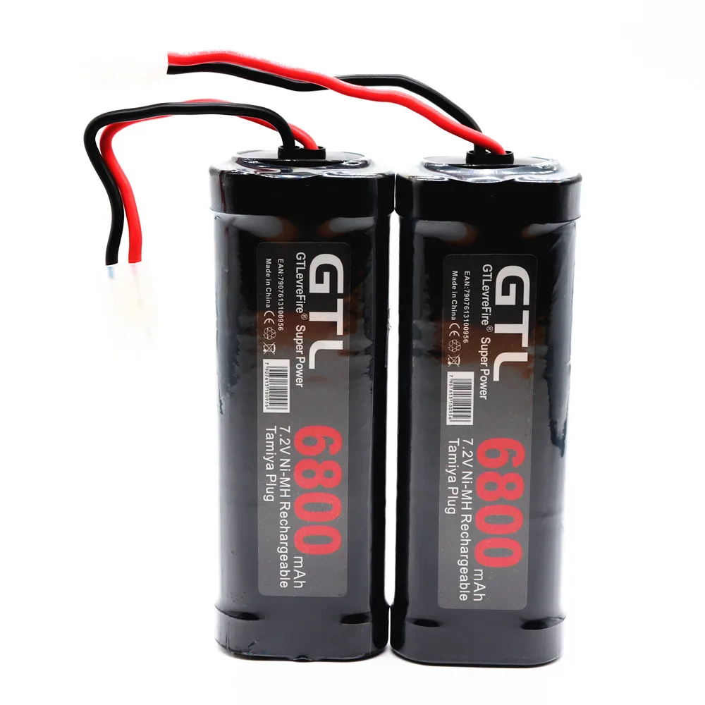 El Nuevo Gran capacidad de la batera de NiMH 6800 mAh 7,2 V es adecuado para RC Camin off-road tanque buque Baterias Gris super