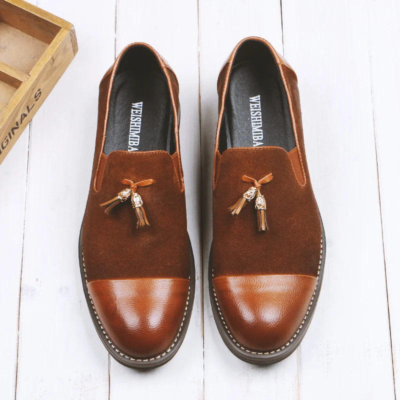 Pour Livraison Suede Chaussures Élastique Anticollision sur 01 Décontractées En Homme On Mocassins Cuir Slip Directe Chaude Bande Slip 2019 Conduite 02 5ARL34jqc