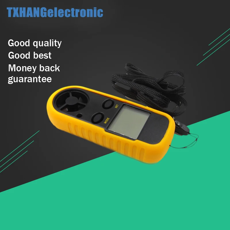 

GM816 Mini Digital Anemometer 0-30m/s Wind Speed Meter -10~45C Temperature Tester Anemometro with LCD Backlight Display
