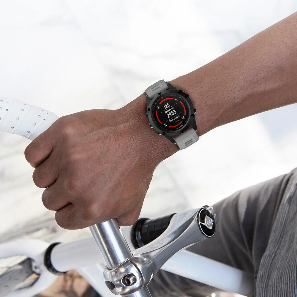 26 мм ширина силиконовый ремешок для Garmin Fenix 5X ремешок силиконовый ремешок для часов Garmin Fenix 3HR/3/Fenix 5X Plus с винтовой пряжкой