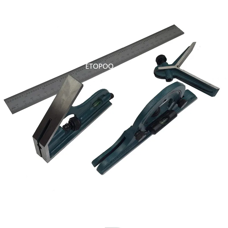 0-180 degree Combination Square Set Universal bevel protractor
