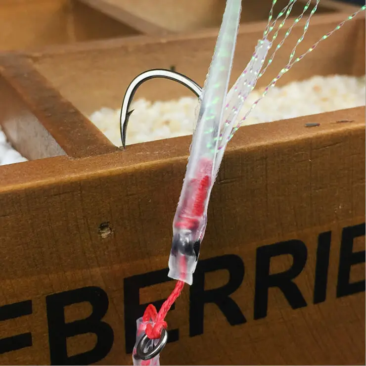 Gancho de Aço Fishhook para Metal 15 Assist Forte Ganchos Gabarito Dupla Pesca Chumbo Farpado Jigs Iscas Água Salgada Doce 5 Pçs 13 - 14 3 High Quality Esporte e Lazer