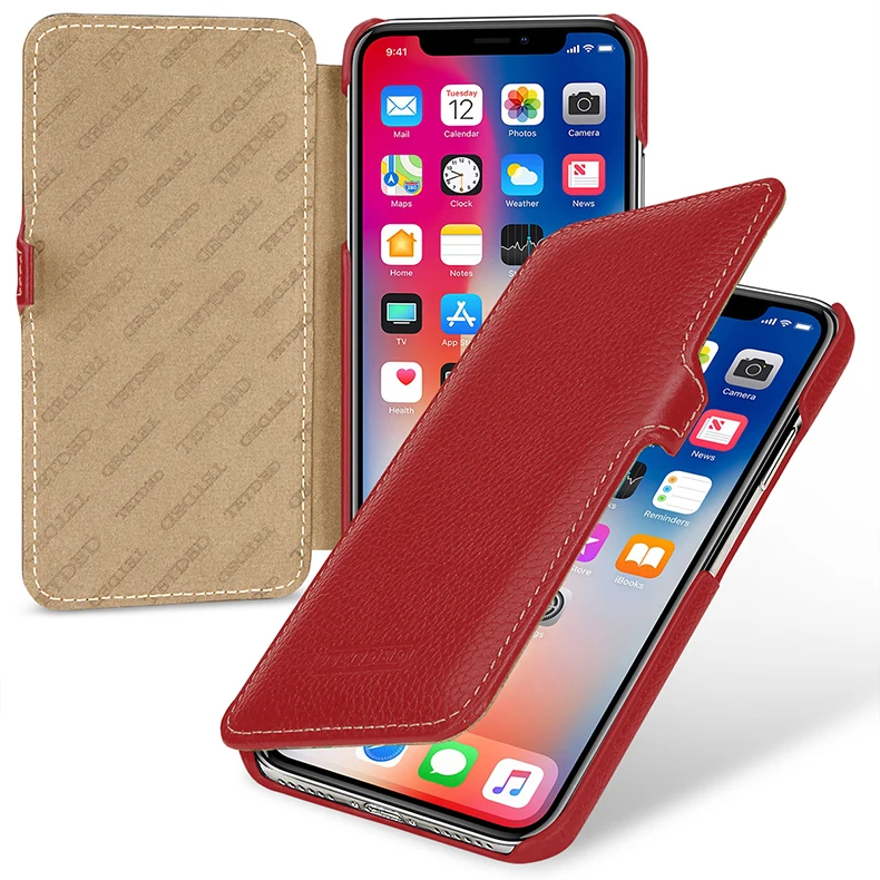 artesanal capa clássica flip cases saco para iphonex 5.8 polegada