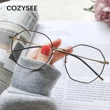 Женские очки анти-голубые Легкие круглые прозрачные линзы очки мужские ретро роскошные дизайнерские очки Женские оправы компьютерные очки металлические