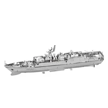 Nanyuan 3D металлическая головоломка типа 056 Корвет модель лодки DIY лазерная резка собрать головоломки игрушки настольные украшения подарок для проверки