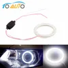 1pcs Auto angel eyes halo rings 6000k cob led headlight 60/70/80/90/100/110/120 mm Car Motorcycle For BMW E36 E39 E60 E92 E63 ► Photo 1/6