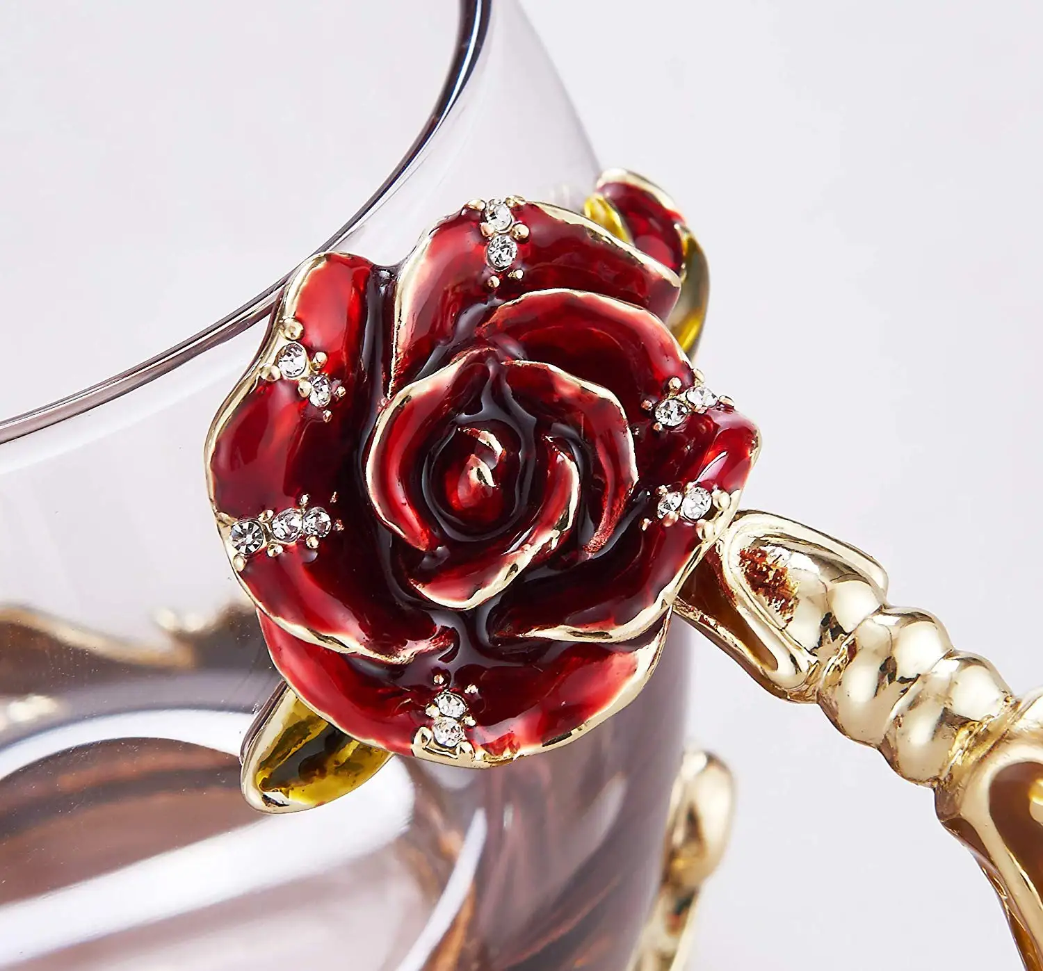 Enamels розовая чайная кружка для питья кофейная чашка питьевые очки 11 унций/320