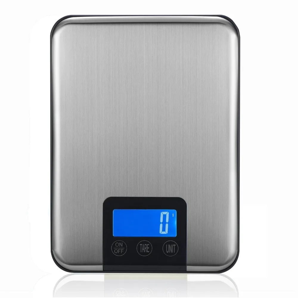 Goede Digitale Keuken Schaal 15Kg 1G Eten Gewicht Elektronische Weegschaal Huishouden Schalen Rvs Platform Post Verzending Schaal lcd