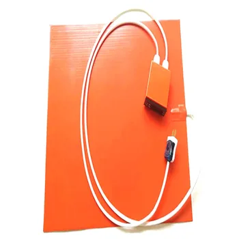 

220v 1500w 500*700*1.5mm heat bed for 3d printer digital thermostat on wire 1000mm lead wire