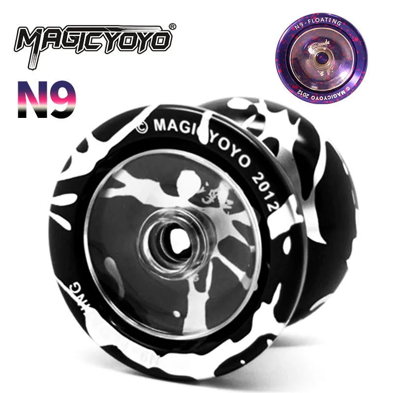

Original Magicyo Ghost Hand Yo-Yo N9 Metal Fancy Athletics Professional Convolution Laser Laser Engraving Craft Yo-Yo