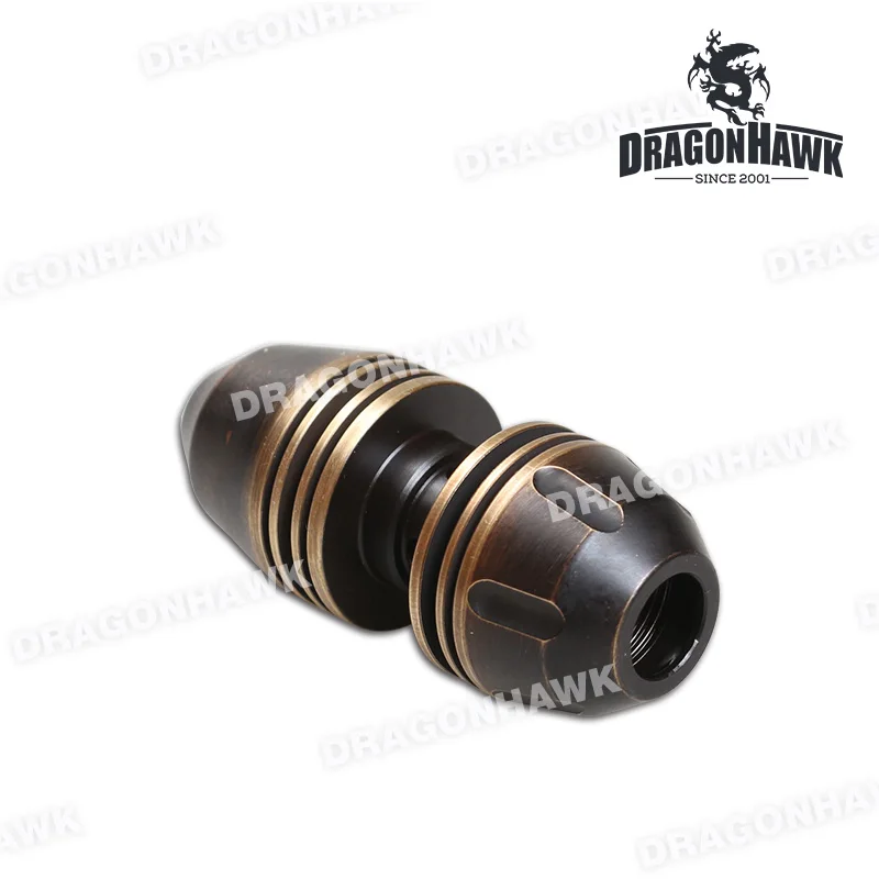 

New Design Self-lock Tattoo Grips Bronze Olive Tube For Tips 25*50mm Brass Grips Tattoo Supplies