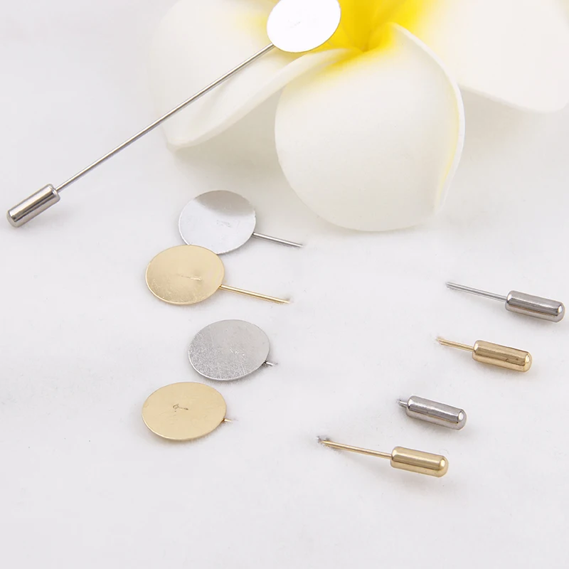 New Luxury Gold & Silver Plated Simulated Pearl Alloy Copper Long Brooch Pin DIY Lapel Dress Jewelry Brooches Accessories