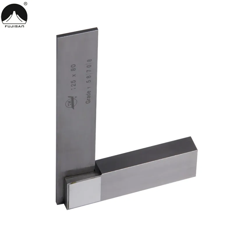 FUJISHAN 125*80mm Gauge 90 degree Grade 1 Angle Ruler Stainless Steel