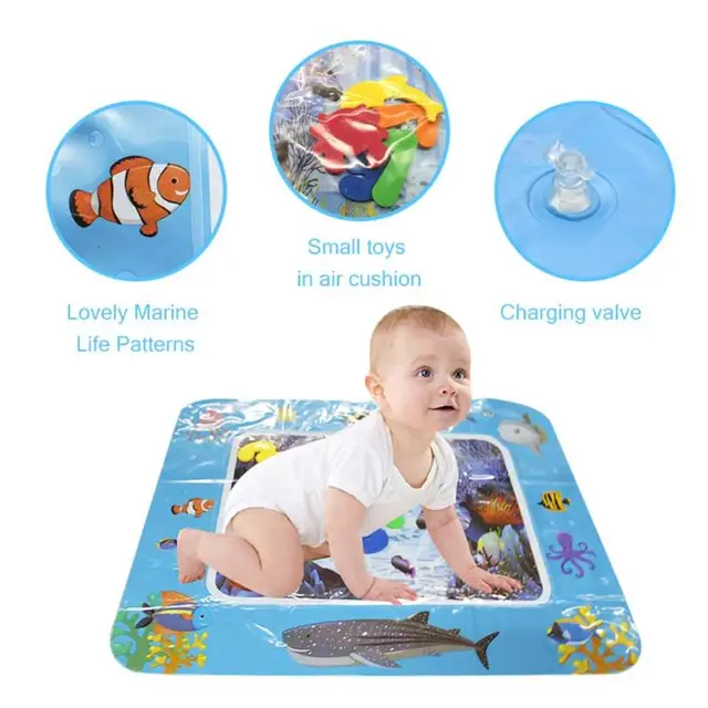 $US $4.60  Inflatable Infants Tummy Time Activity Mat Baby Play Water Mat Toys for Kids Mat Summer Swimming Be