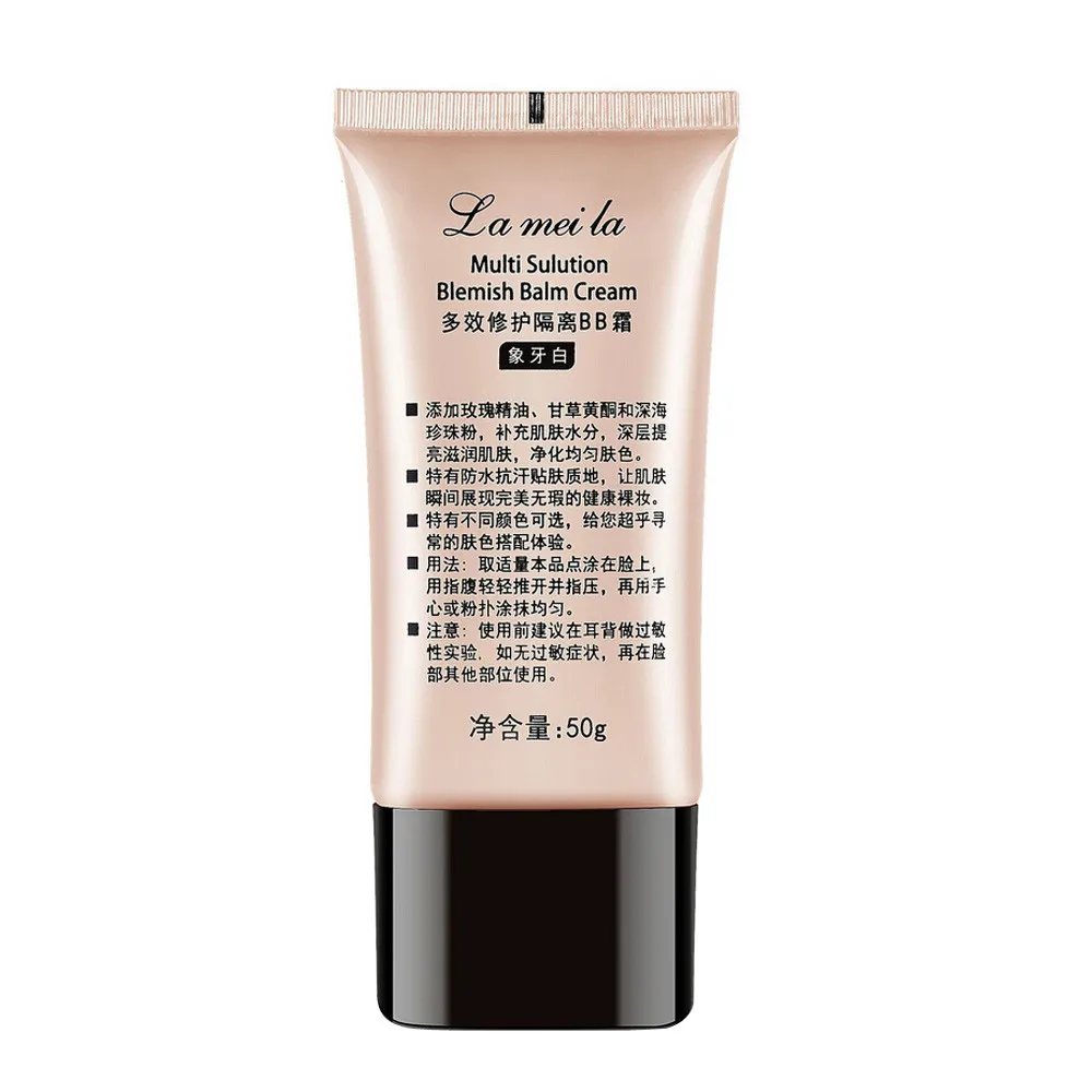 Makeup Blemish BB Cream Moisturizing Dark Circle Removing Brighten Oil-control Sun Block Liquid Foundation Concealer Isolation