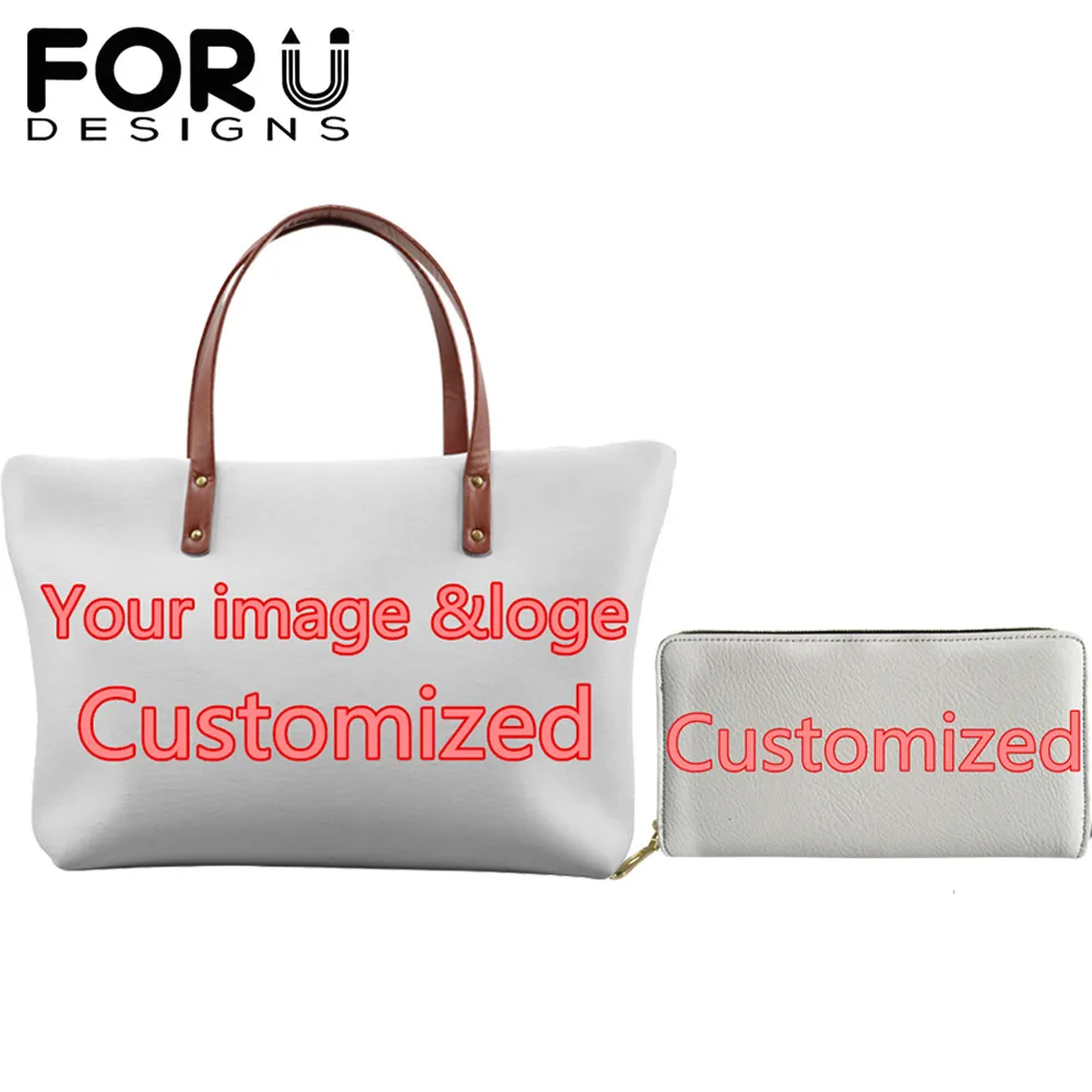 Carteira para Mulheres Bolsas de Ombro Bolsas das Senhoras Bolsas para as Mulheres Forudesigns Imagem Personalizada Logotipo 3d Impressão Bolsa Casual Grandes 2020 ou