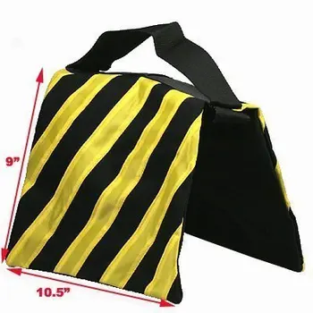 

Photo Studio Sand Bag 4 Black Yellow Heavy Duty Sand Bag Photography Studio Video Stage Film Sandbag Saddlebag for Light Stand