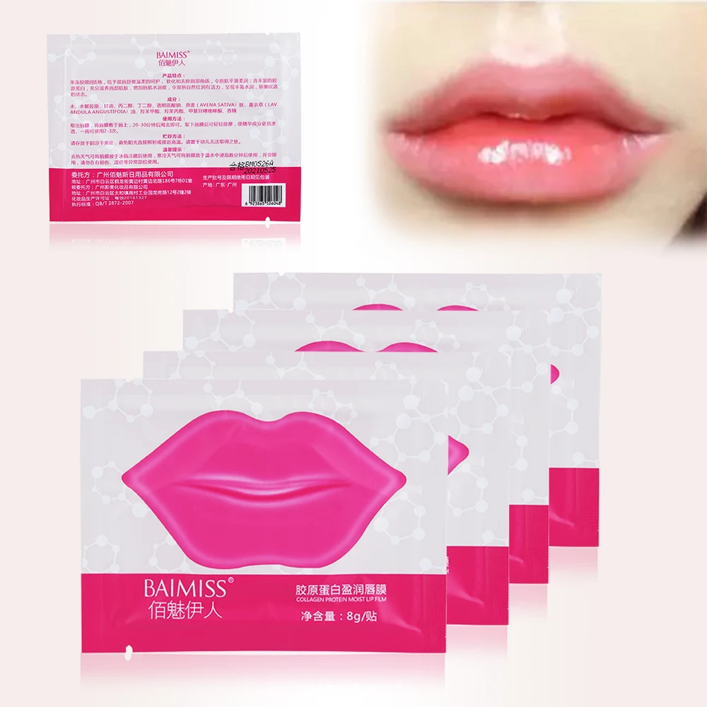 5Pcs Nourishing Lip Mask for Lip Plumper Moisture Essence Crystal
