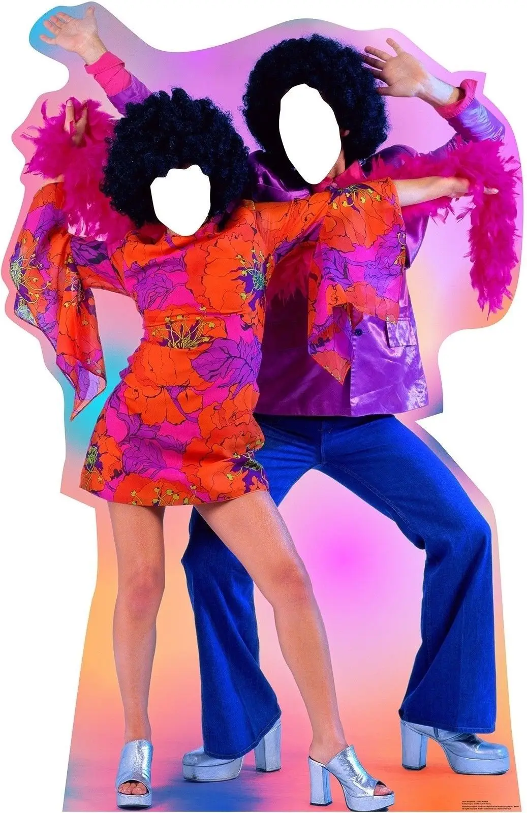 70's Dance Couple Standin Life размер картон вырез стоячий крутая Повседневная футболка