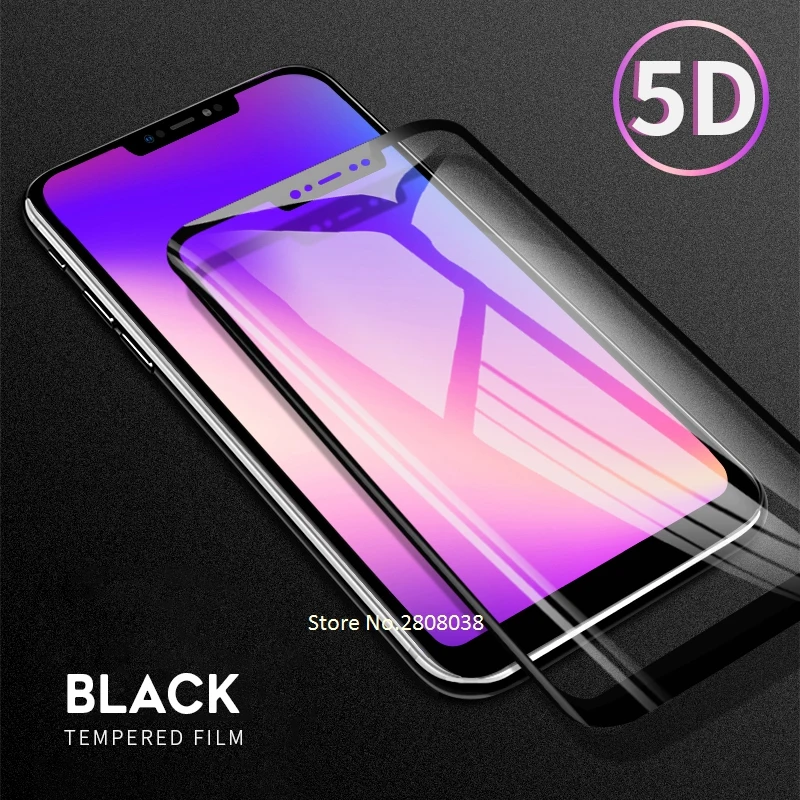 GerTong 5D Full Cover Tempered Glass For Xiaomi Mi 8 Lite SE Redmi Note 6 pro 6A Screen Protector Film Pocophone F1 | Мобильные