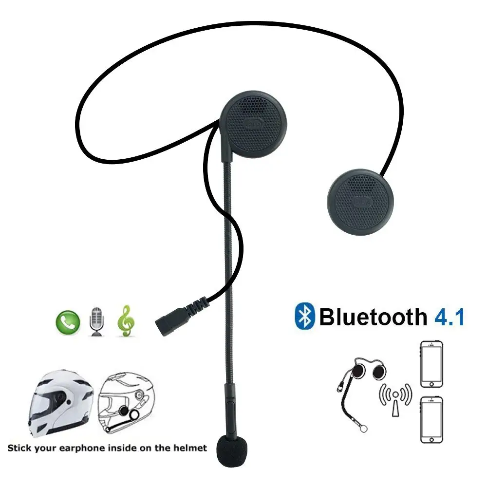 Гарнитура Aileap для мотоциклетного шлема Bluetooth беспроводные наушники с микрофоном
