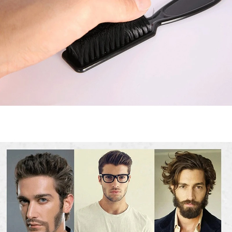 Fade Brush Comb Scissors Cleaning Brush Barber Shop Skin Fade Vintage Oil Head Shape Carving Cleaning Brush